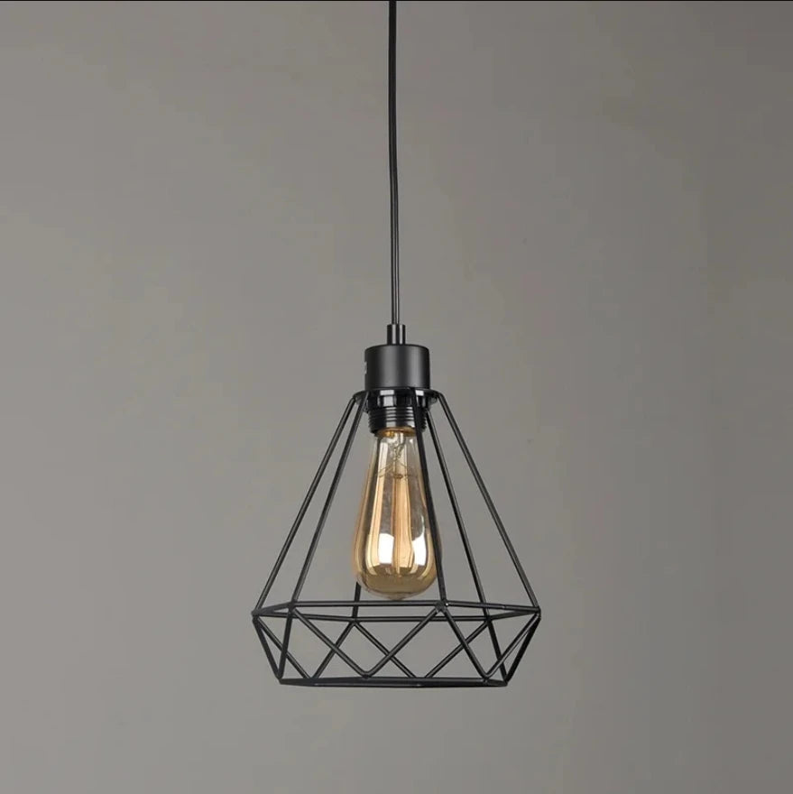 Retro Nordic Pendant Light Geometric Decorative Chandelier