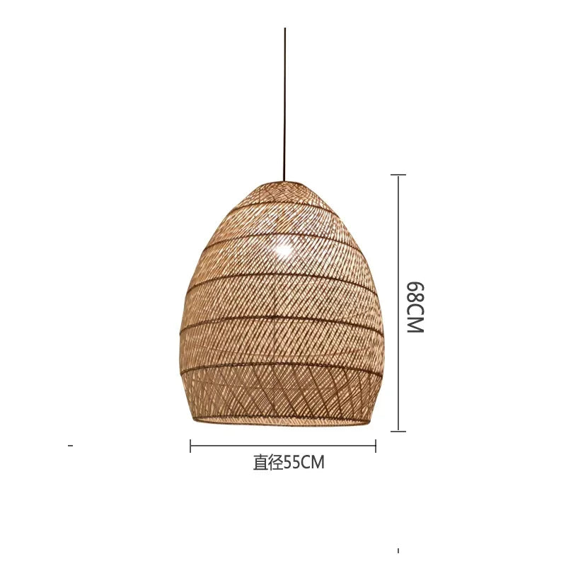 Handmade Retro Vintage Rattan Pendant