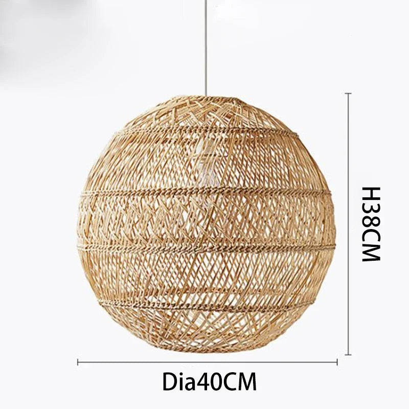 Handmade Retro Vintage Rattan Pendant