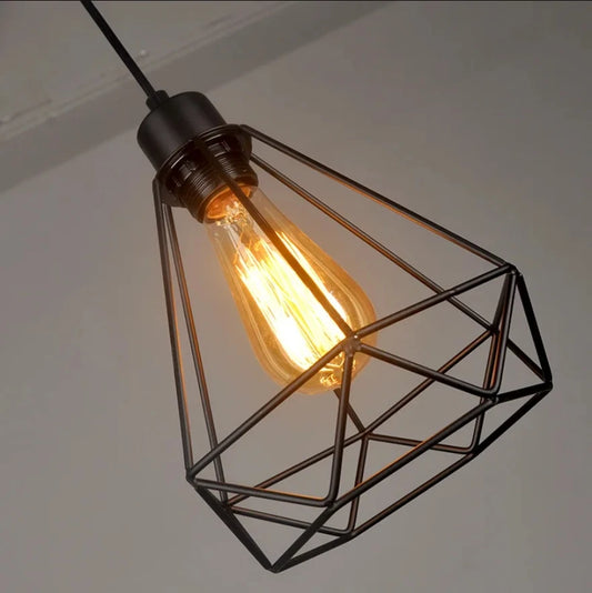 Retro Nordic Pendant Light  Geometric Decorative Chandelier