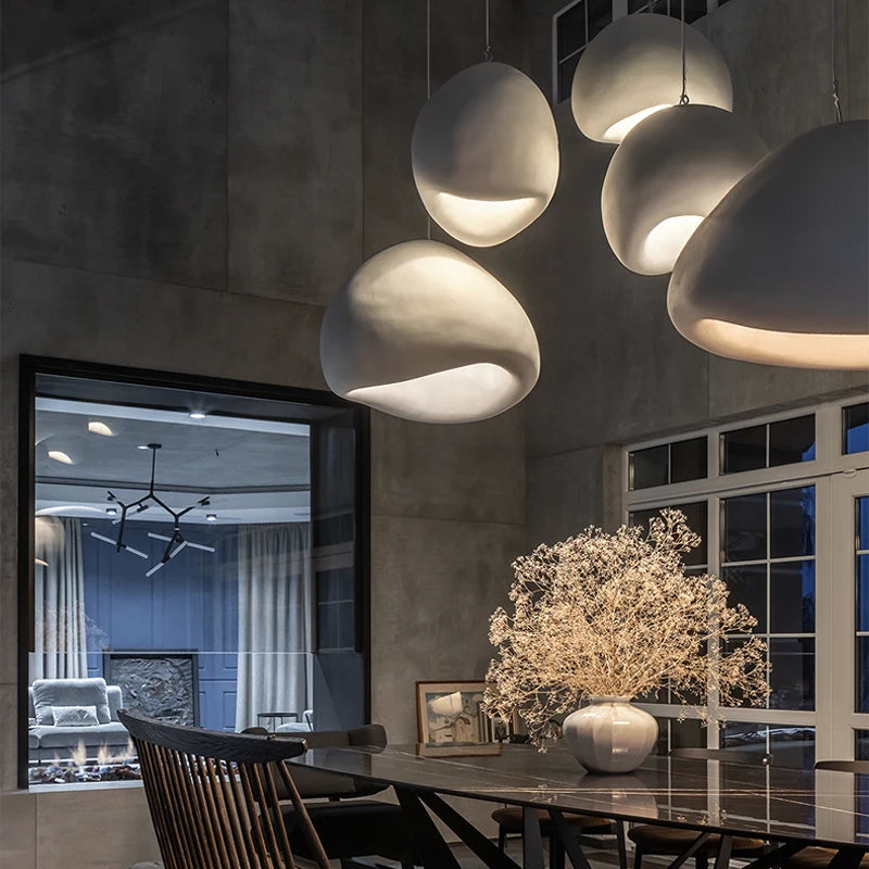 Nordic Wabi Sabi Pendant Lights Modern LED Ceiling Chandelier