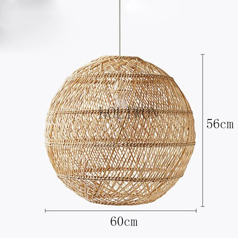 Handmade Retro Vintage Rattan Pendant