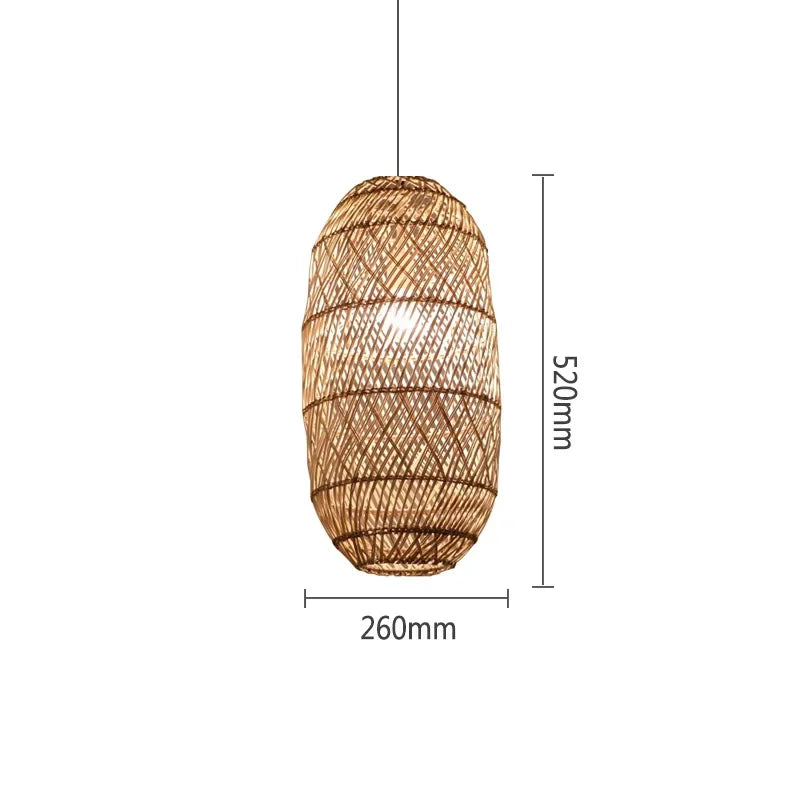 Handmade Retro Vintage Rattan Pendant