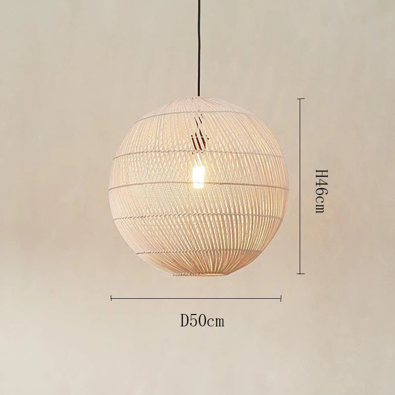 Handmade Retro Vintage Rattan Pendant
