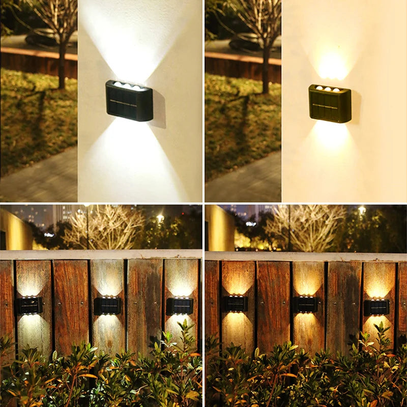 LED Solar Wall Light for Outdoor Spaces