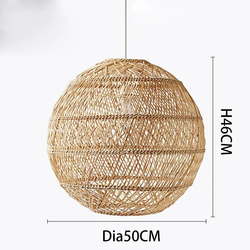 Handmade Retro Vintage Rattan Pendant