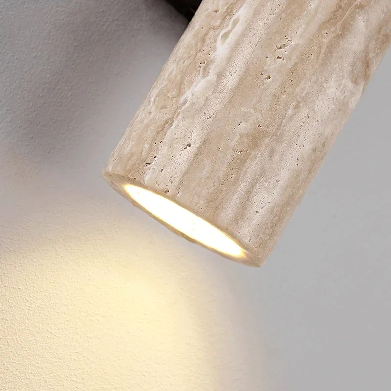 Marble Wall Lamp Japanese  Wabi Sabi