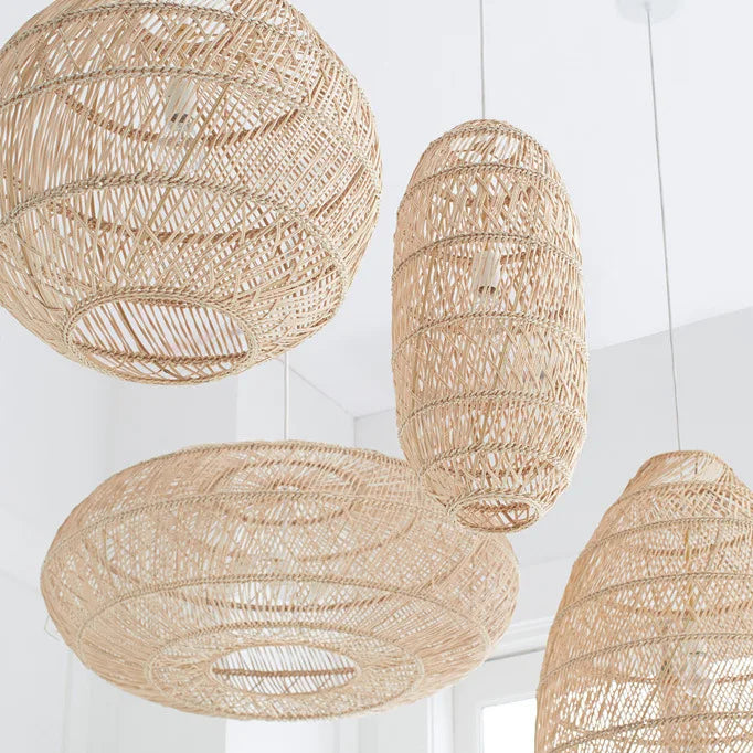 Handmade Retro Vintage Rattan Pendant