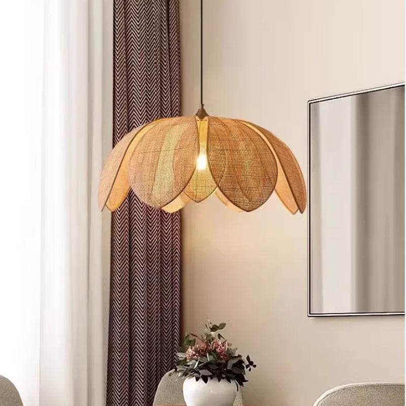 Wabi Sabi Nordic Rattan Pendant