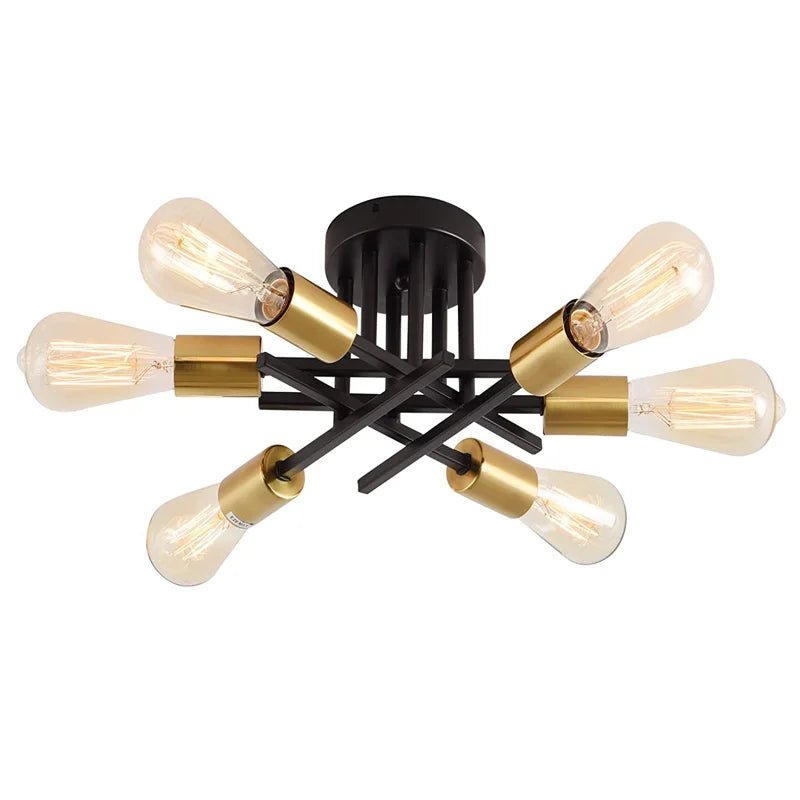 Sputnik Ceiling Light Mid Century Flush Mount Chandelier