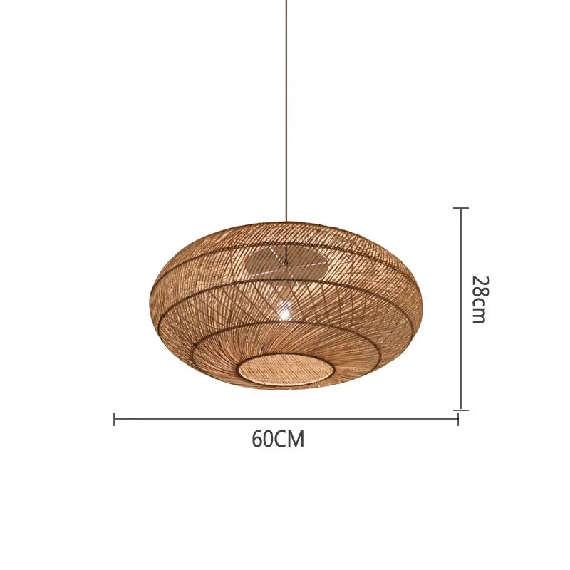 Handmade Retro Vintage Rattan Pendant