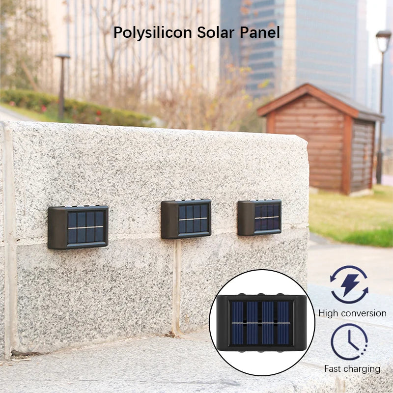 LED Solar Wall Light for Outdoor Spaces
